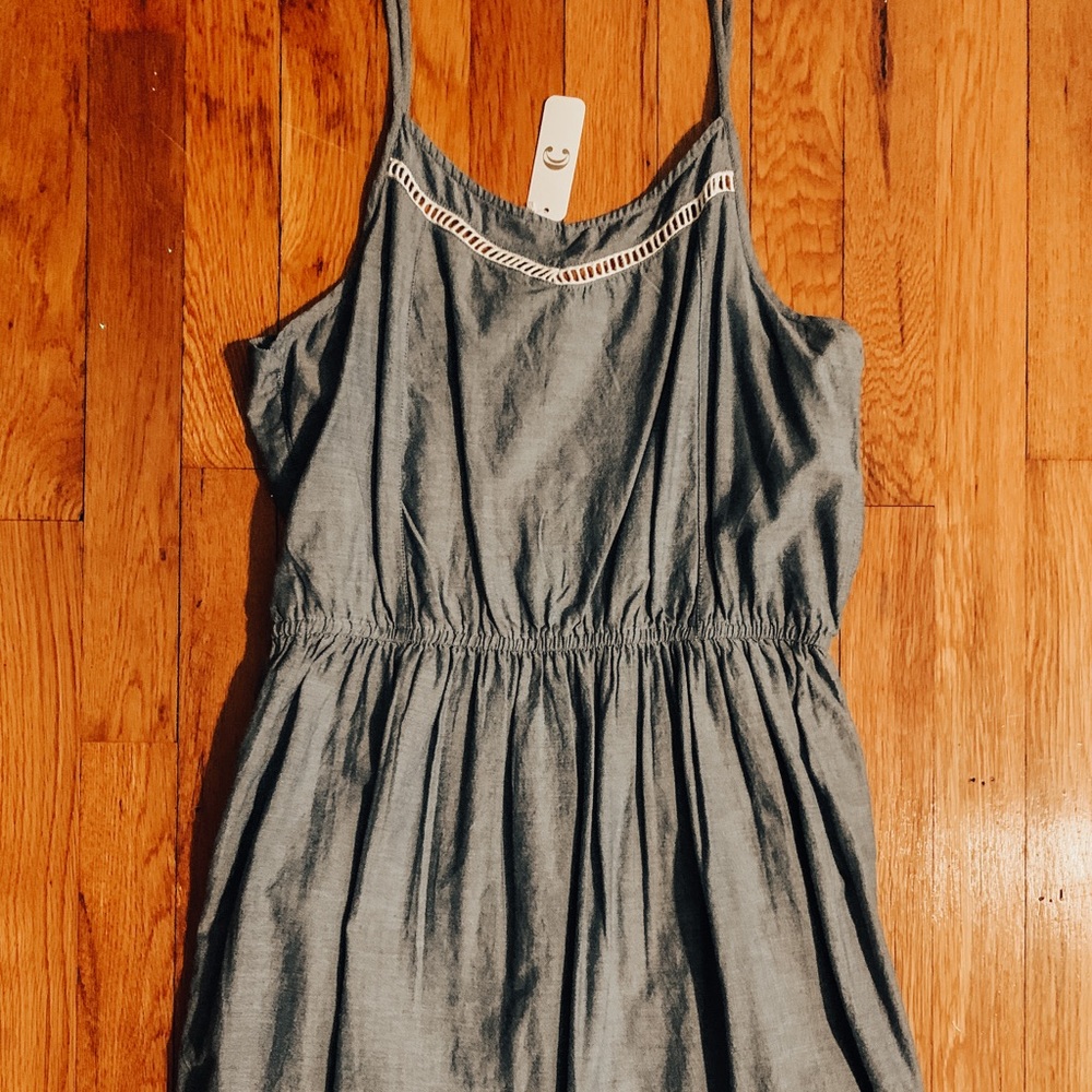 Jean Dress with Embroidery